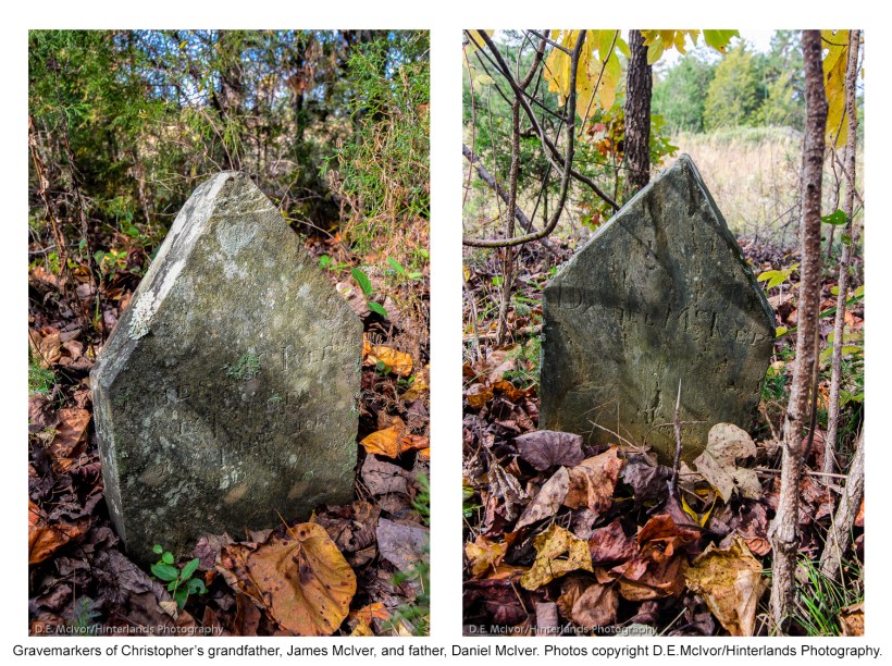 James & Daniel McIver gravemarkers